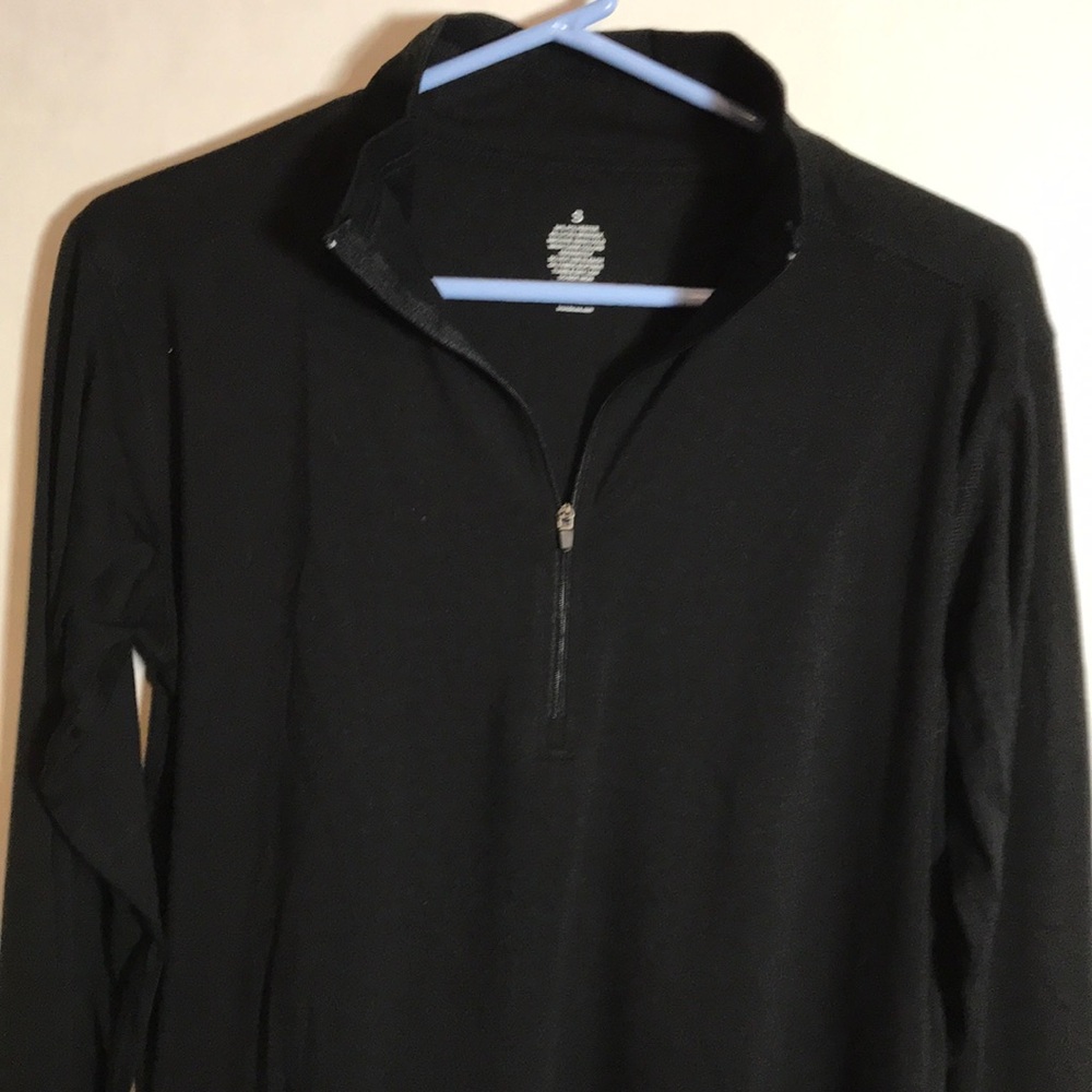 Zip mock neck